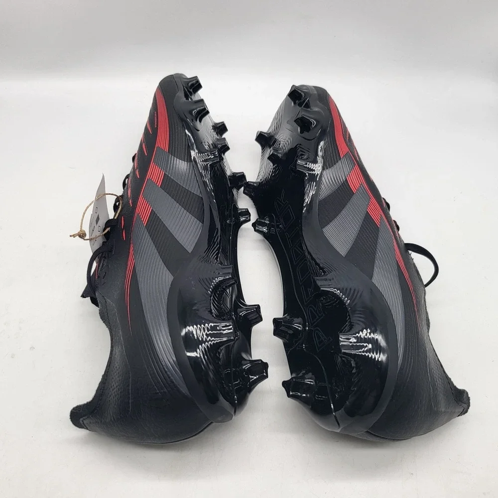 Adidas Predator‎ League FG MG Mens 12 Black Red Soccer Cleats ID1328 NWOB
